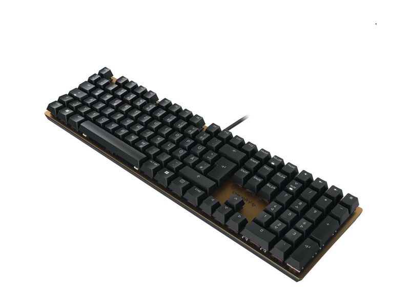 Cherry kc 200 mx - keyboard - USB - qwerty - uk - key switch: cherry mx2a brown - black, bronze, , medium-null