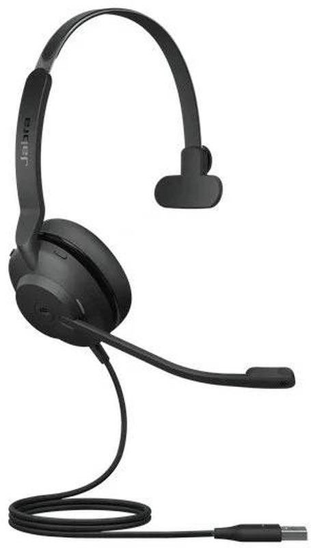 Jabra evolve2 30 se uc mono USB-a wired on-ear office headset 2-mic 28mm speakers busylight steel headband black-null