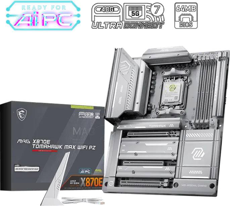 Msi mag x870e tomahawk max Wi-Fi pz atx am5 motherboard, , medium-null