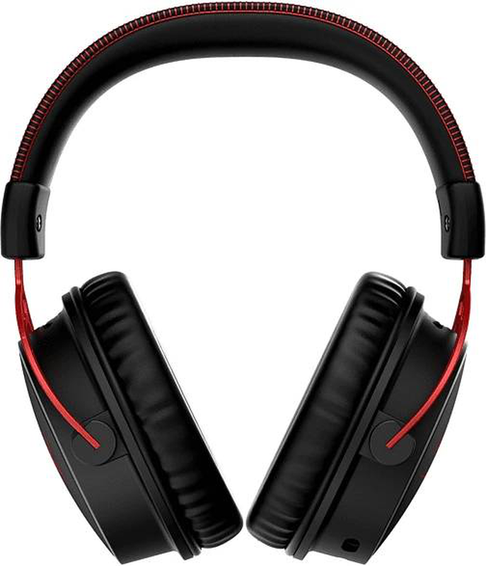 Hyperx cloud alpha wireless gaming headset 50mm dual-chamber dts 300h battery detachable mic black red 4p5d4aa-null