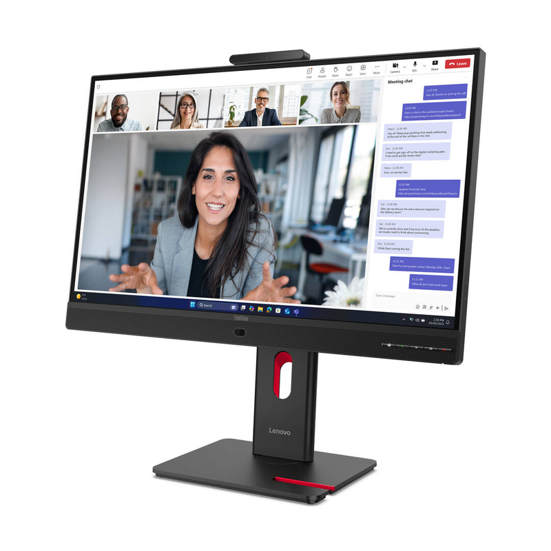 Lenovo thinkvision t24-4v 23.8" ips full HD 120hz USB-c monitor 5mp webcam HDMI displayport vga USB hub speakers eclipse black-null