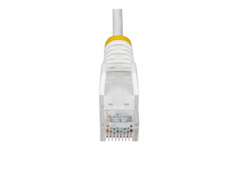 Startech.com 3m white slim cat6 ethernet cable, snagless, 28awg, lszh patch cable rj-45 (m) to rj-45 (m), , medium-null