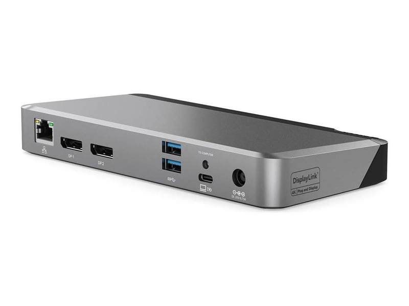 Alogic dx2 / docking station / USB-c / 2 x dp / 1GBe / 100 watt, , medium-null