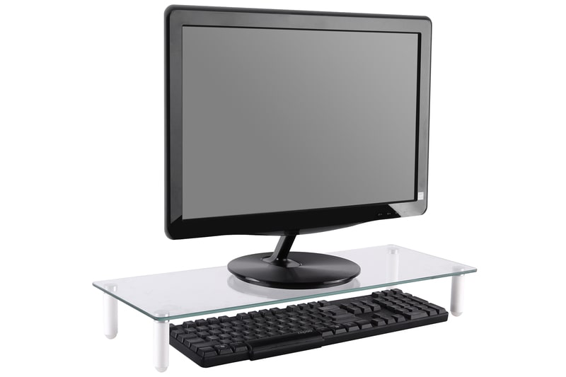 Digitus da-90358 universal glass monitor riser stand for 13-32" screens up to 20kg black-null