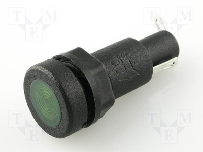 Indicator 230v neon lamp green, , medium