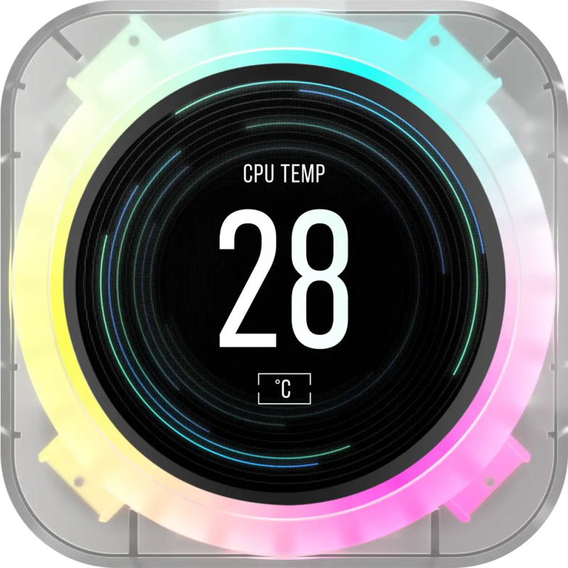 Corsair icue elite CPU cooler lcd display upgrade kit (ice), , medium-null