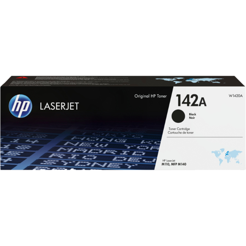 Original hp 142a black laserjet toner cartridge w1420a, , medium-null