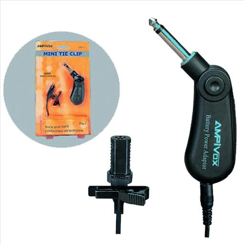 Mini tie clip electret condenser microphone, , medium-null