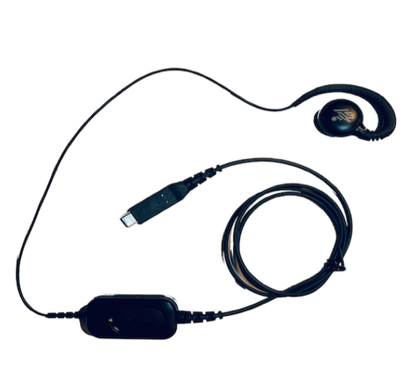 Zebra headset hdst-USBc-ptt1-01 | wired USB-c mono ear-bud, , medium-null