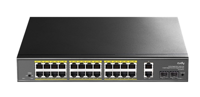 Cudy switch poe gigabit 24poe + 2GBe + 2sfp uplink 300w r/m gs1026ps2, , medium