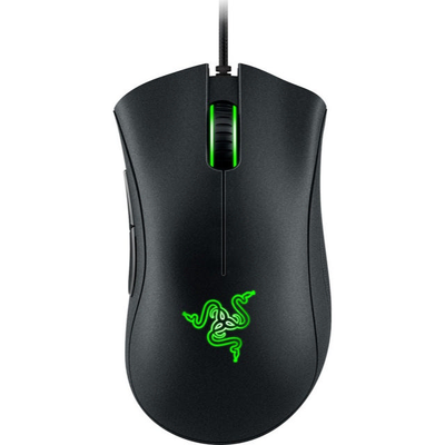 Razer deathadder essential gaming mouse 6400 dpi black, Black, medium