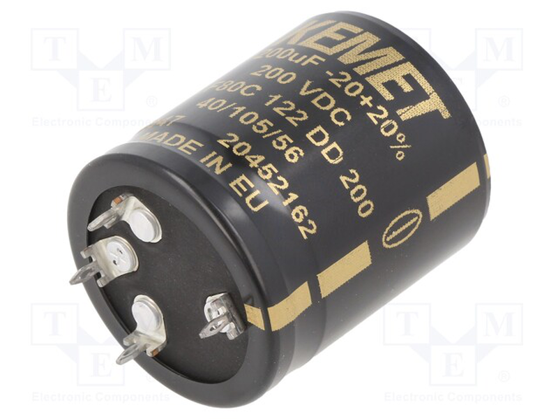 1200mf 200vdc  electrolytic capacitor, , medium-null