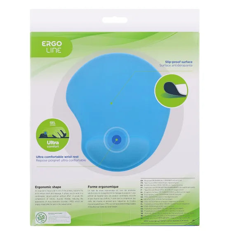 Product image: Tnb ergonomic mouse pad with wrist-rest light blue, , medium-null