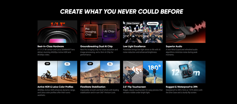 Insta360 ace pro 2 (dual battery bundle) action camera 8k-null