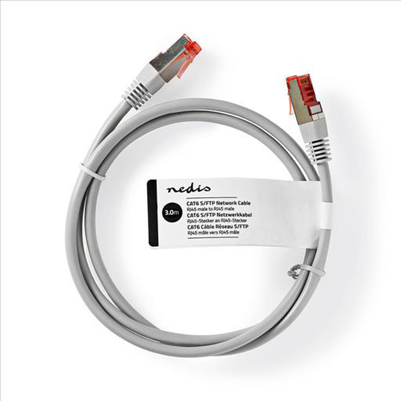 Product image: Cat6 patch cord 3.0 m grey, , medium-null