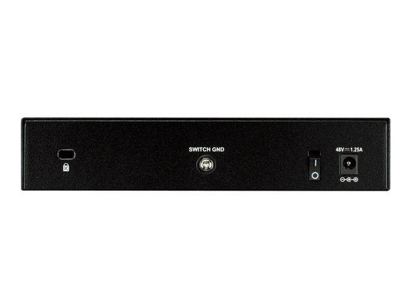 D-link dgs-1008p 8-port gigabit unmanaged desktop switch with 4-port poe plug and play black-null