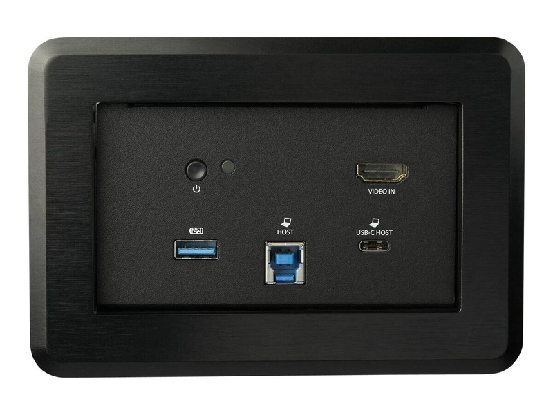 Startech kitbzdock conference room docking station in-table USB-c USB-a single 4k30 HDMI 60w pd gbe USB hub audio-null