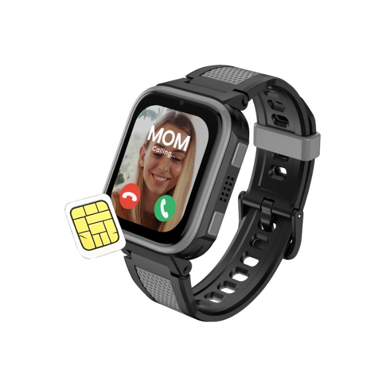 Kiddoboo x lagenio watchme ai k10 4G black + sim card kblgk10blk, , medium-null