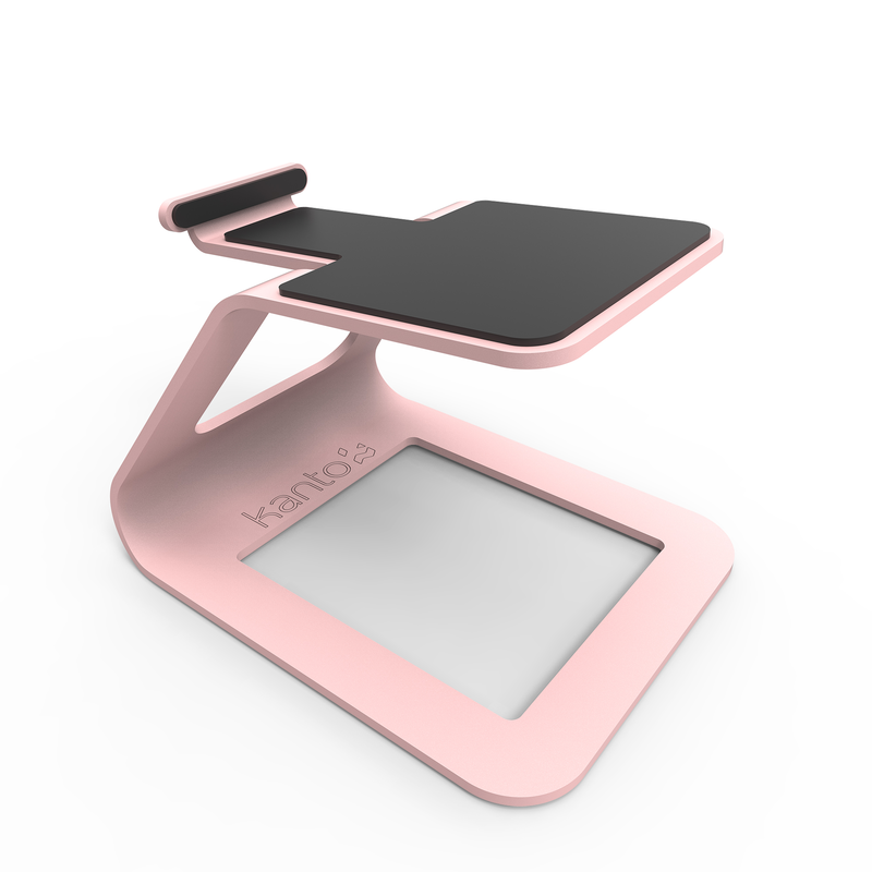 Kanto se2 elevated desktop speaker stands for small speakers - pink, pair-null