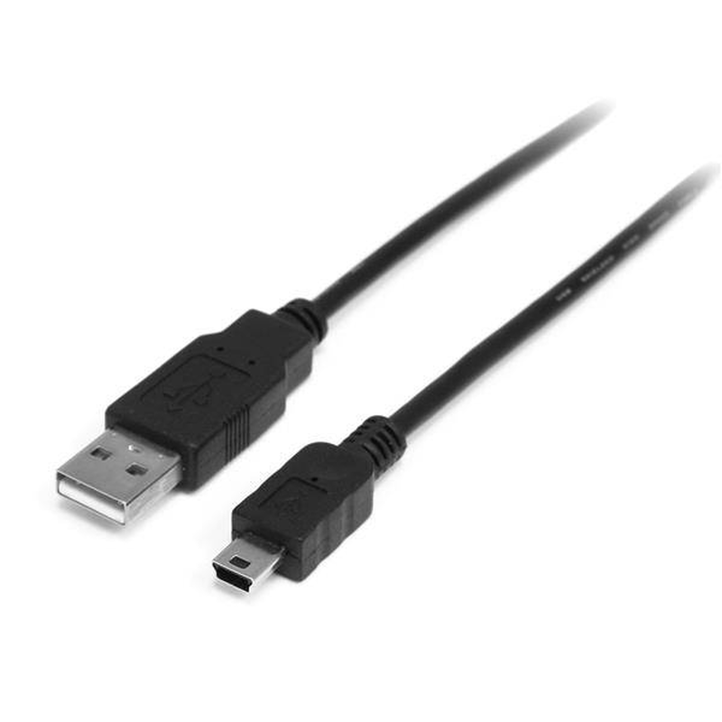 Startech  USB2habm2m 2m USB 2.0 a to mini b cable m/m for cameras GPS 480mbps shielded black-null