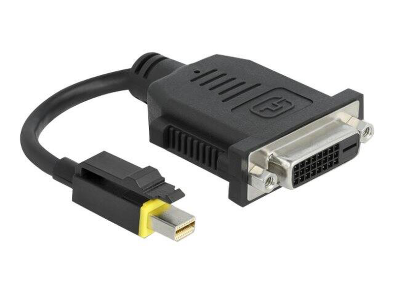 Delock / adapter / single link / mini displayport (m) latched to dvi-i (f) / displayport 1.1 / 15 cm / halogen-free / black-null