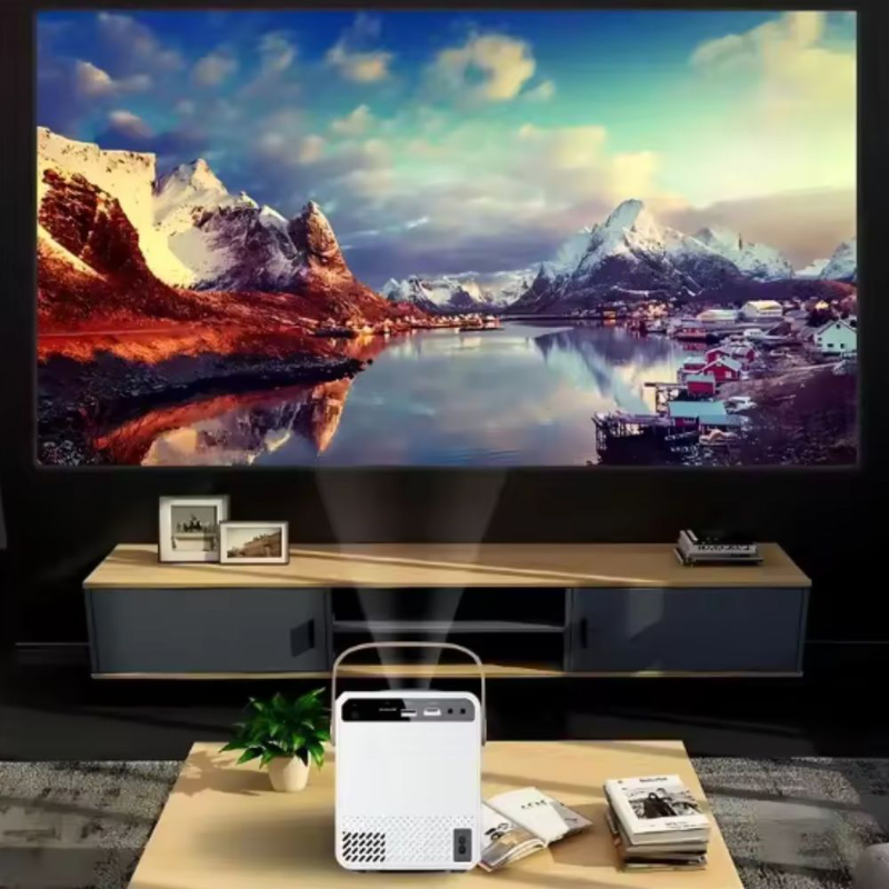 Product image: Φορητός led προβολέας home theater με ρύθμιση εστίασης, keystone & πολλαπλές θύρες, , medium-null