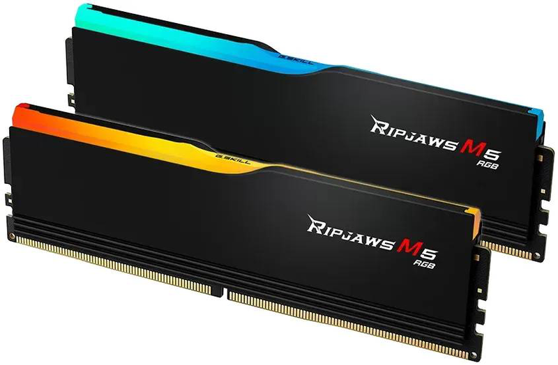 G.skill ripjaws m5 rgb 32GB (2&times;16GB) ddr5-6000 cl30 intel xmp desktop memory kit &ndash; 1.35v, black-null