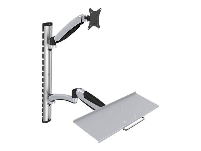 Digitus da-90354 wall mount workstation monitor + keyboard arm for 17-27" vesa 6kg grey-null
