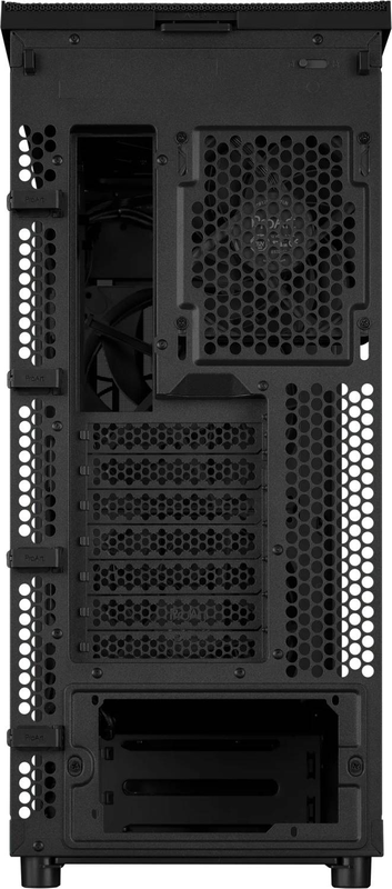 Asus proart pa401 wood edition atx mid tower pc case tempered glass fsc wood front dual 160mm fans black-null