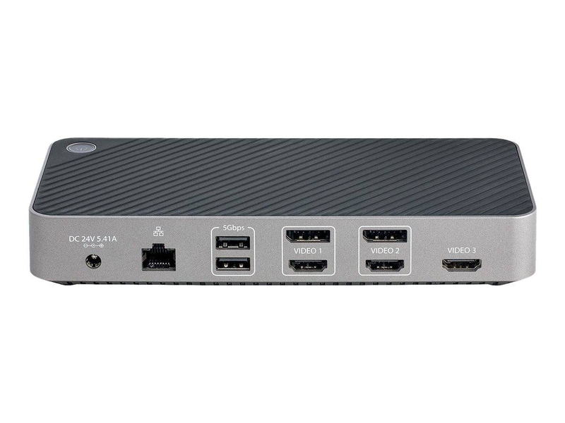 Startech.com USB-c triple monitor docking station / HDMI/dp triple 4k USB-c dock / 5x USB hub / gbe / 100w pd / universal multi monitor docking station / thunderbolt 3/4 compatible, , medium-null