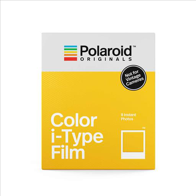 Polaroid color film for i-type cameras 8 instant color photos with black frames