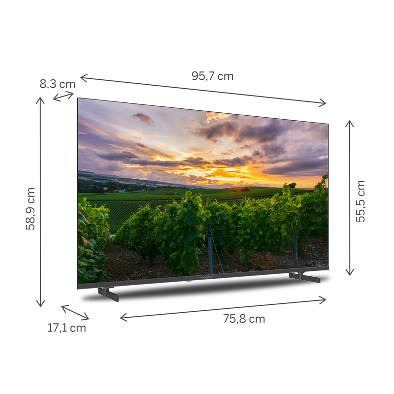 Thomson smart &tau;&eta;&lambda;&epsilon;ό&rho;&alpha;&sigma;&eta; 43" 4k QLED 43qa2s13, , medium-null