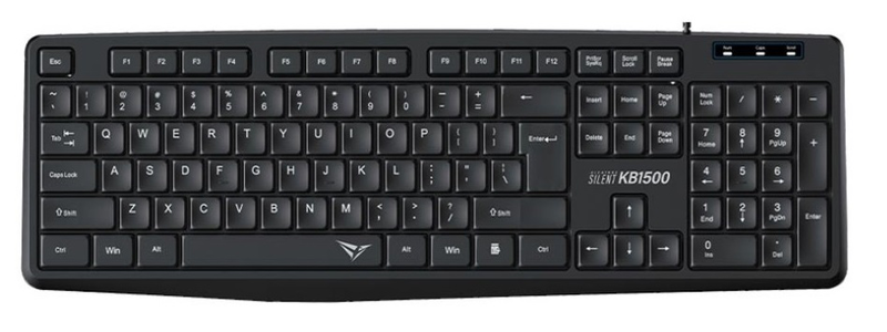 Alcatroz kb1500 silent wired keyboard, , medium-null