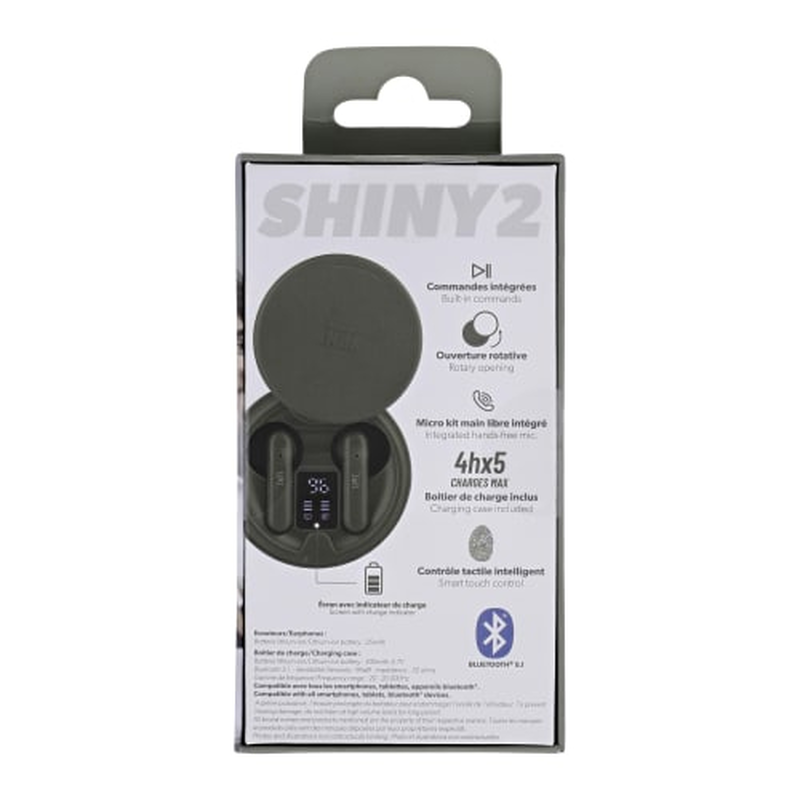 Tnb shiny 2 wireless headphones bluetooth with 20 operating hrs green, , medium-null