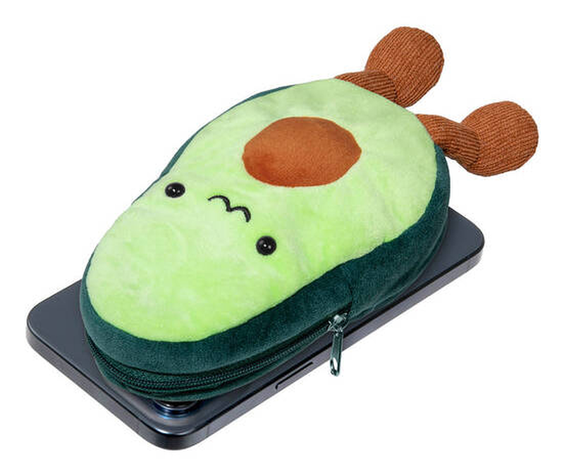 Magmoji avocado wallet for mobile phone credit card / MagSafe compatibility / plush fabric, , medium-null