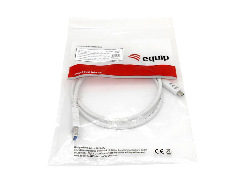 Equip 128366 USB 3.2 Gen 1 cable | USB type a to USB type c | 0.5m | white-null