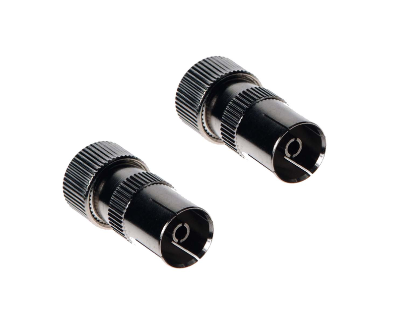 Maxview h84081 2 female coax alloy socket, , medium-null
