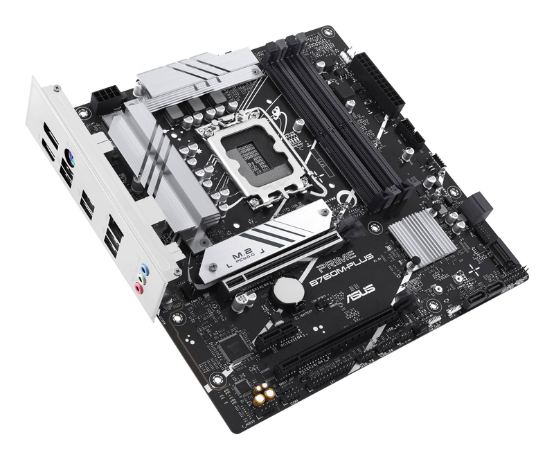 Asus prime b760m-plus ddr5 micro-atx motherboard lga 1700 intel b760 pcie 4.0 dual m.2 2.5GBe USB-c HDMI dp black-null