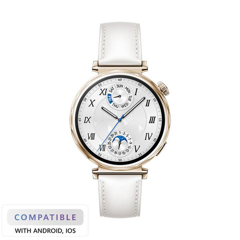 Product image: Watch gt 5 white leather-null
