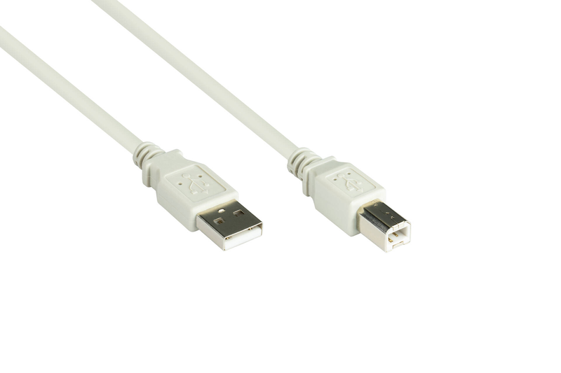 Good connections / USB cable / USB (m) to USB type b (m) / USB 2.0 / 1 m / grey-null