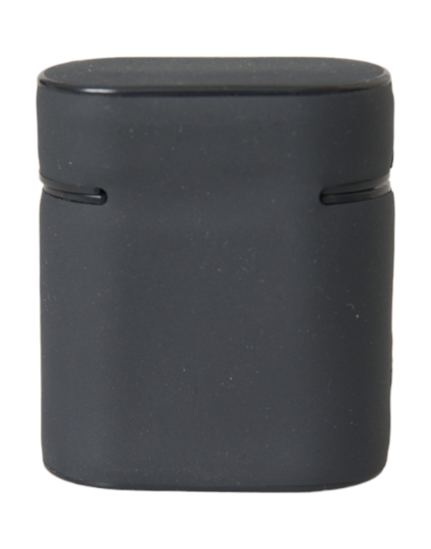 Black white silicone embossed logo AirPods case-null
