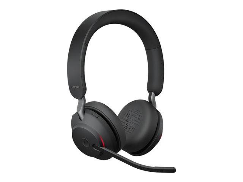 Jabra evolve2 65 ms teams stereo wireless headset USB-c bluetooth link 380c dongle black-null