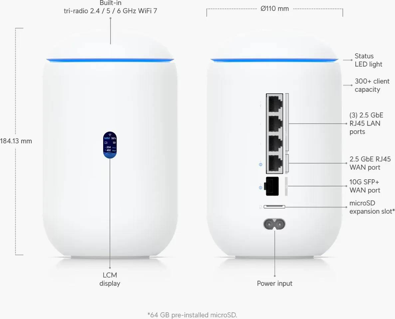 Ubiquiti unifi dream router 7 Wi-Fi 7 cloud gateway, , medium-null