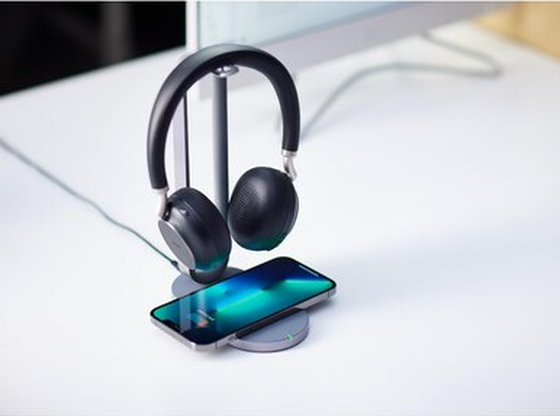 Yealink headset wireless bluetooth anc over-ear with b/t dongle & charging stand bh76 plus teams, , medium-null