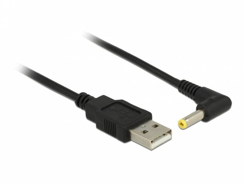 Delock 85544 USB to dc jack power cable 1.5 m | 5 v | black, , medium-null