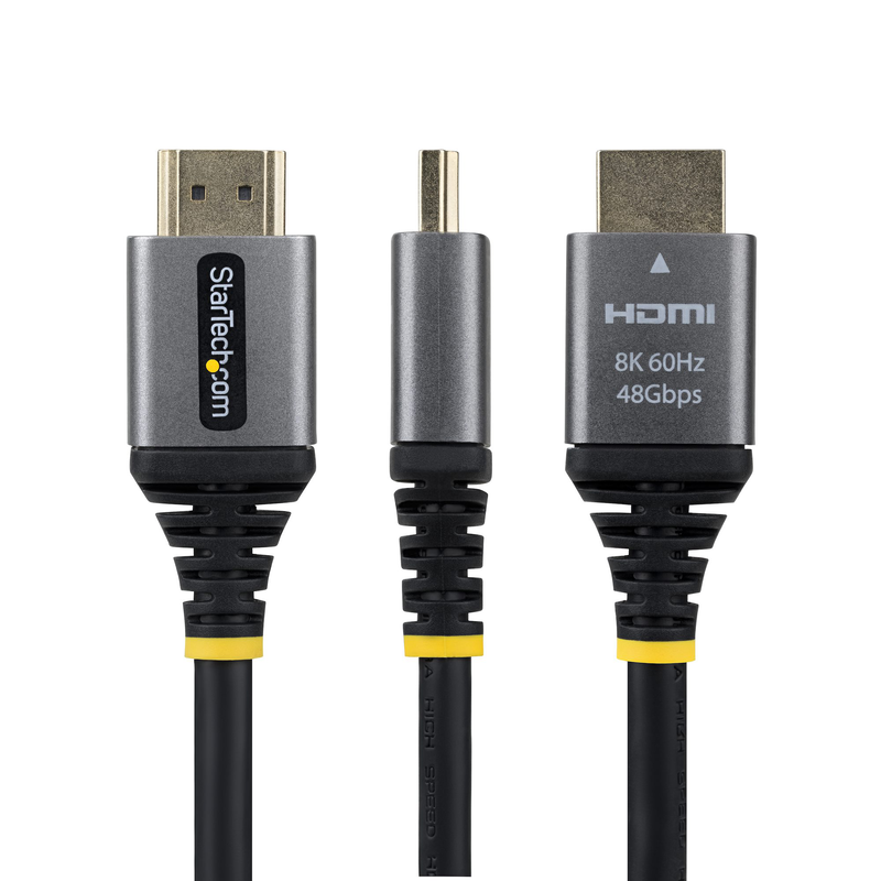 Startech.com 1ft ultra high speed HDMI cable | HDMI 2.1 | 48GBps | 8k 60hz | gold-null