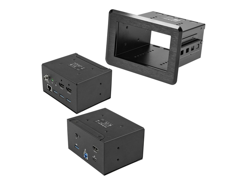 Startech kitbzdock conference room docking station in-table USB-c USB-a single 4k30 HDMI 60w pd gbe USB hub audio-null