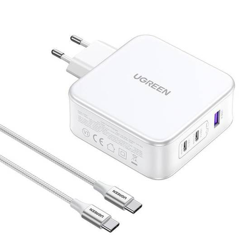Ugreen nexode gan 140w 2x USB-c/1x USB-a fast charger (eu plug)-null