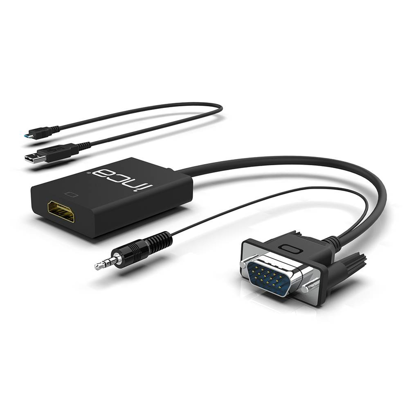 Inca ivth-02 / 0.2 m / HDMI type a (standard) / vga (d-sub) / male / male / white / vga/HDMI / m/f / 0.2 m, , medium-null