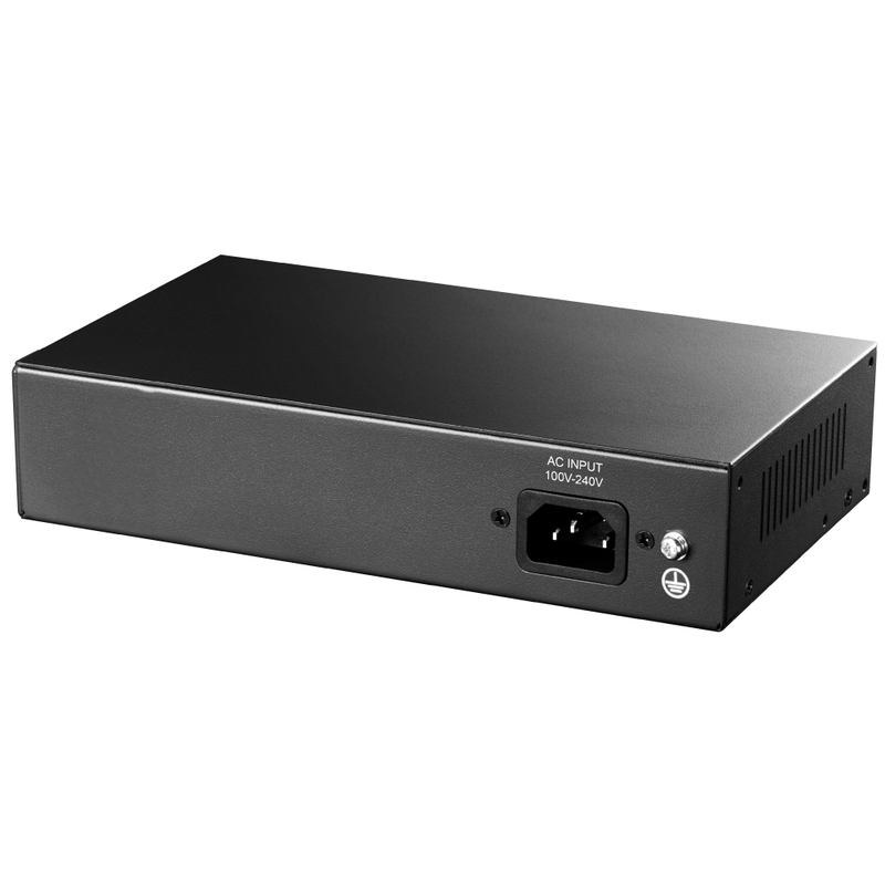 Cudy fs1010p 8-port fast ethernet poe+ switch | 120w poe budget | black, , medium-null